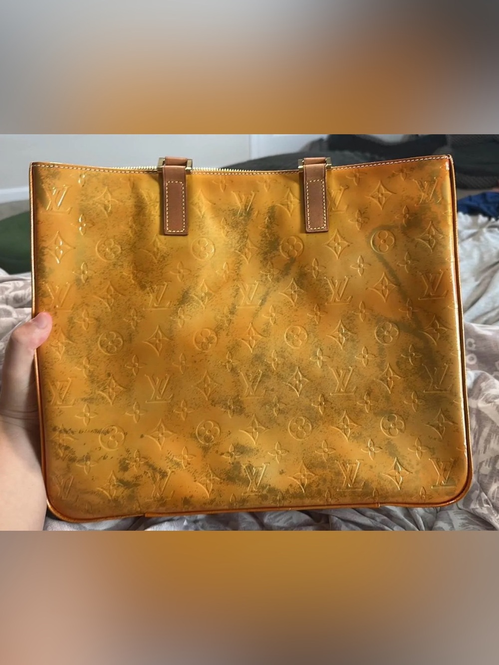 Louis Vuitton Vernis Colombus Monogram Tote